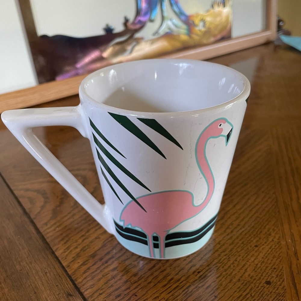 Vintage Pelzman Design Flamingo Ceramic Coffee Cup